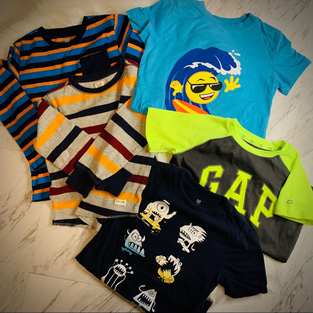 Boys Long & Short Sleeve Shirts Bundle Size 6-7